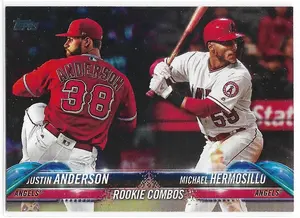 2018 Topps Update #US52 Justin Anderson & Michael Hermosillo RC (Rookie Combos)
