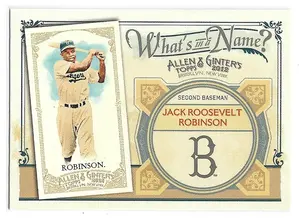 2012 Topps Allen & Ginter What's In A Name #WIN21 Jack (Jackie) Roosevelt Robinson