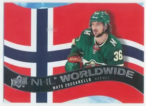 2020-21 UPPER DECK - MATS ZUCCARELLO #WW-20 NHL WORLDWIDE