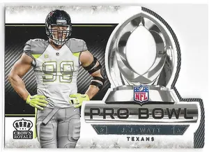 2015 Crown Royale Pro Bowl Die-Cuts #PB10 J.J. Watt