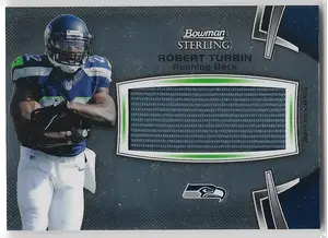 2012 Bowman Sterling Jumbo Rookie Relic #BSJRR-RTU Robert Turbin