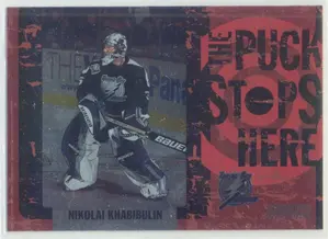 2002-03 STADIUM CLUB - NIKOLAI KHABIBULIN #PSH8 THE PUCK STOPS HERE