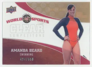 2010 Upper Deck World of Sports - Amanda Beard #CC-33 Clear Competitors 424/550
