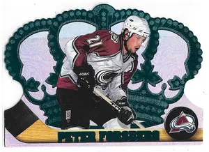 1997-98 Crown Royale Emerald Green #33 Peter Forsberg