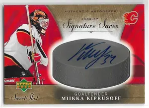 2006-07 Sweet Shot Signature Saves #SS-MK Miikka Kiprusoff