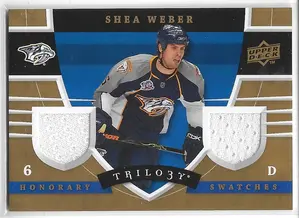 2008-09 Trilogy Honorary Swatches #HS-SW Shea Weber