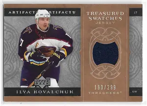 2007-08 Artifacts Treasured Swatches #TS-IK Ilya Kovalchuk (193/299)