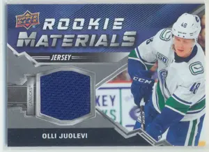 2020-21 UPPER DECK - OLLI JUOLEVI #RM-OJ ROOKIE MATERIALS