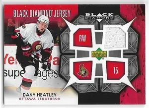 2007-08 Black Diamond Jersey #BDJ-DH Dany Heatley
