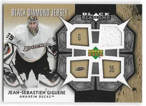 2007-08 Black Diamond Jersey #BDJ-JG Jean-Sebastien Giguere