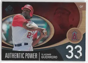 2007 SP Authentic Authentic Power #AP-50 Vladimir Guerrero