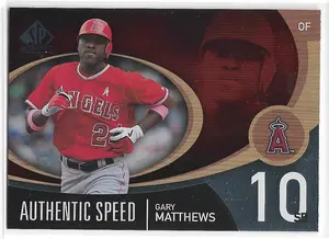 2007 SP Authentic Authentic Speed #AS-22 Gary Matthews
