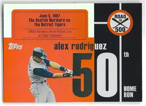 2007 Topps Road To 500 #ARHR50 Alex Rodriguez