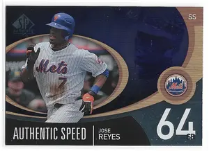 2007 SP Authentic Authentic Speed #AS-30 Jose Reyes