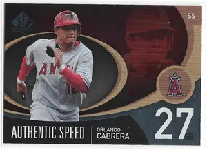2007 SP Authentic Authentic Speed #AS-38 Orlando Cabrera