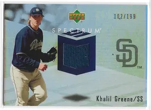 2007 Spectrum Swatches #SSW-KH Khalil Greene (102/199)
