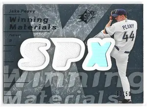 2007 SPx Winning Materials Silver #WM-JP Jake Peavy (50/50)