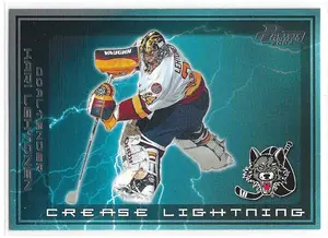 2003-04 Pacific AHL Prospects Crease Lightning #2 Kari Lehtonen