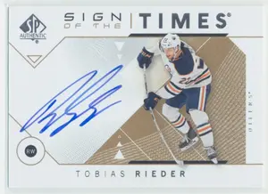 2018-19 SP AUTHENTIC - TOBIAS RIEDER #SOTT-TR SIGN OF THE TIMES