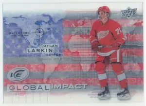 2015-16 UPPER DECK ICE - DYLAN LARKIN #GI-DL GLOBAL IMPACT