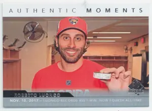 2017-18 SP AUTHENTIC - ROBERTO LUONGO #110 AUTHENTIC MOMENTS
