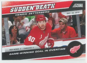 2011-12 SCORE - HENRIK ZETTERBERG #16 SUDDEN DEATH