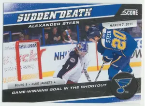 2011-12 SCORE - ALEXANDER STEEN #17 SUDDEN DEATH