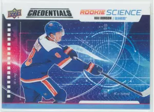 2019-20 CREDENTIALS - NOAH DOBSON #RS-06 ROOKIE SCIENCE