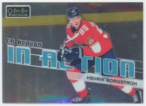 2018-19 O-PEE-CHEE PLATINUM - HENRIK BORGSTROM #IA-21 IN ACTION