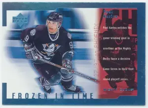 1998-99 UPPER DECK - PAUL KARIYA #FT6 FROZEN IN TIME