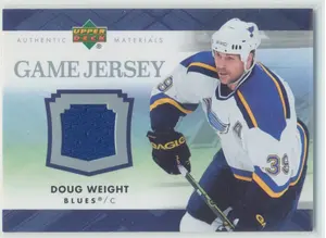 2007-08 UPPER DECK - DOUG WEIGHT #J-DW GAME JERSEY
