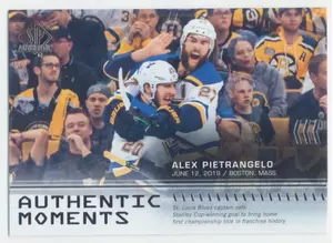 2019-20 SP AUTHENTIC - ALEX PIETRANGELO #110 AUTHENTIC MOMENTS
