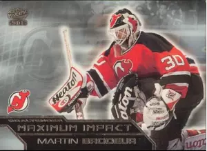 2002-03 PACIFIC - MARTIN BRODEUR #5 MAXIMUM IMPACT