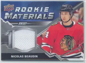 2020-21 UPPER DECK - NICOLAS BEAUDIN #RM-NB ROOKIE MATERIALS