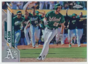 2020 Topps Chrome - Matt Olson #183 Refractor Parallel