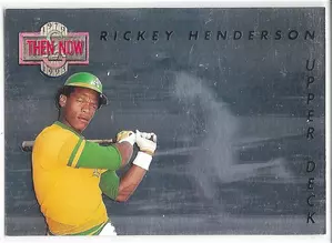 1993 Upper Deck Then & Now #TN3 Rickey Henderson
