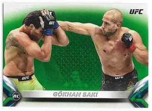 2018 Topps UFC Knockout Green #55 Gokhan Saki (119/199)