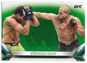2018 Topps UFC Knockout Green #55 Gokhan Saki (119/199)