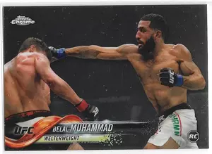 2018 Topps UFC Chrome #75 Belal Muhammad RC