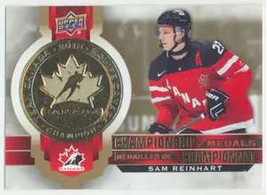 2021-22 TIM HORTONS TEAM CANADA - SAM REINHART #M-6 CHAMPIONSHIP MEDALS