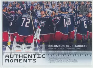 2019-20 SP AUTHENTIC - COLUMBUS BLUE JACKETS #108 AUTHENTIC MOMENTS