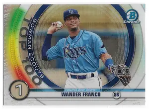 2020 Bowman Chrome Top 100 #BTP-1 Wander Franco
