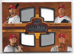 2008 UD Ballpark Collection #322 Albert Pujols, Chris Carpenter, Chris Duncan, Mark Mulder, Magglio Ordonez, Joel Zumaya, Brandon Inge & Ivan Rodriguez