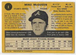1971 O-Pee-Chee #8 Mike McQueen *
