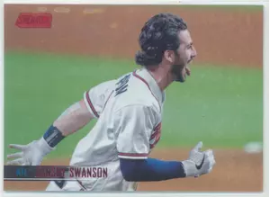 2021 Topps Stadium Club - Dansby Swanson #207 Red Foil Parallel