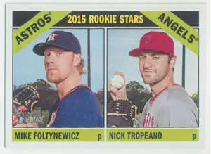 2015 Topps Heritage - Mike Foltynewicz/Nick Troleano #244 Rookie Stars RC