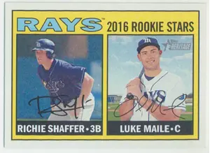 2016 Topps Heritage - Richie Shaffer/Luke Maile #176 Rookie Stars RC