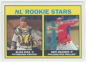2016 Topps Heritage - Elias Diaz/Nefi Ogando #184 Rookie Stars RC