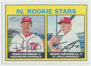 2016 Topps Heritage - Pedro Severino/Travis Tartamella #188 Rookie Stars RC