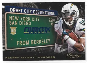 2013 Prestige Draft City Destinations #7 Keenan Allen